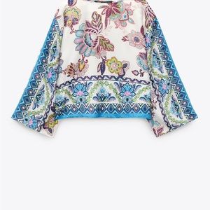 Zara printed top